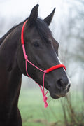 Touwhalster babyroze met rood