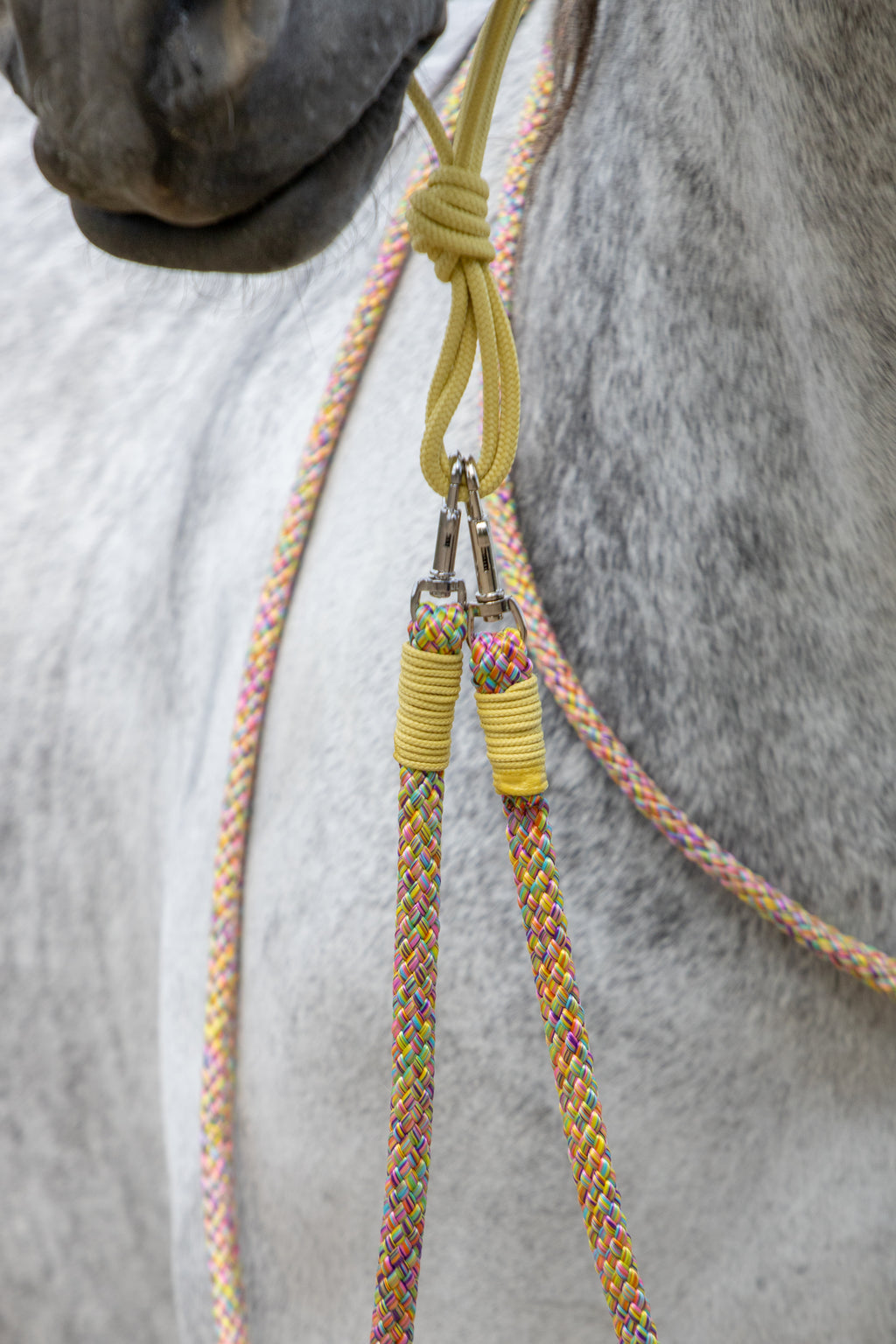 Touwhalster set golden pastel