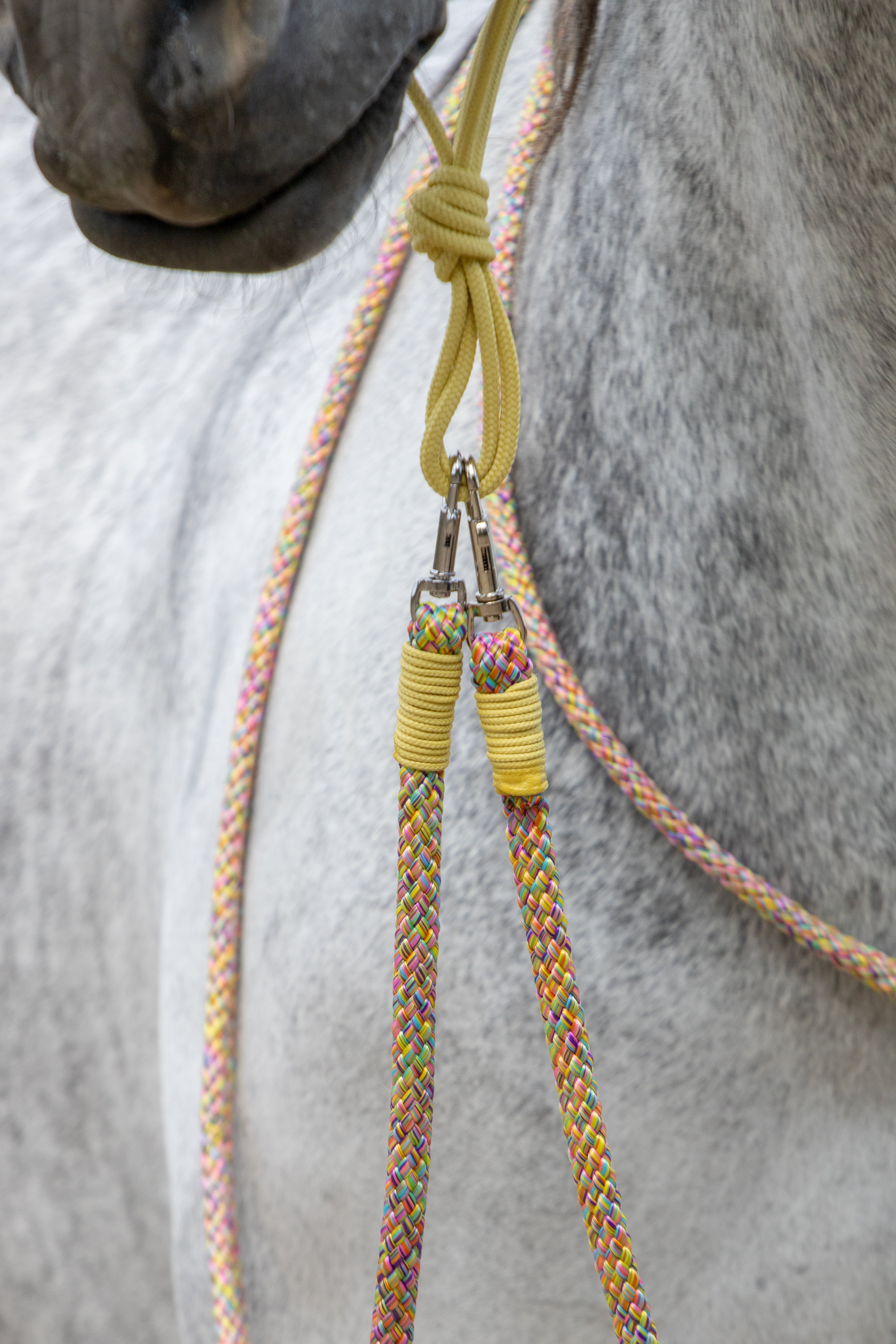 Touwhalster set golden pastel