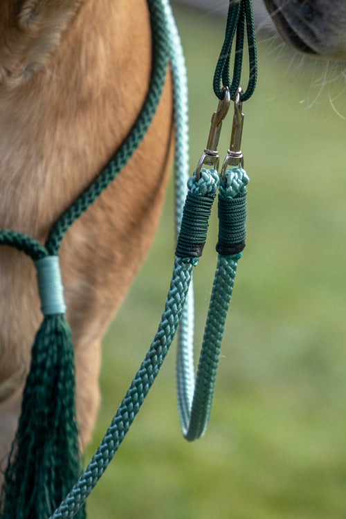 Afwerking op mijn product (neckrope, teugels, halstertouw of leadrope)